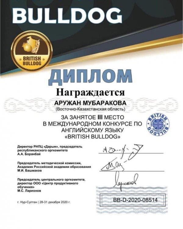 "Бритиш Бульдог" конкурсы