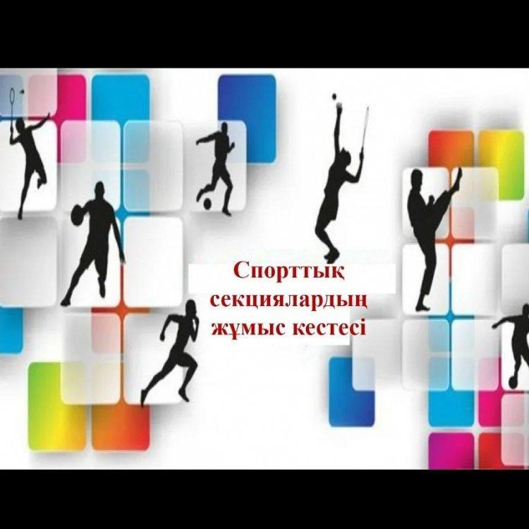 "Ыбырай Алтынсарин атындағы № 37 гимназиясы" КММ  Спорттық секциялардың жұмыс кестесі.