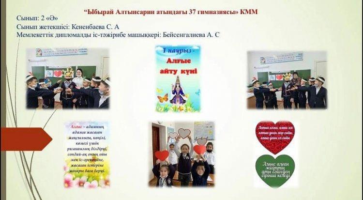 2 "Ә" сыныбында сынып жетекшісі Кененбаева Сауле Айткалиевна және мемлекеттік іс-тәжірибеден өтуші машықкер Бейсенгалиева Алина Сериккалиевна "1 наурыз - Алғыс айту" күніне орай сыныптан тыс іс-шара өткізді.