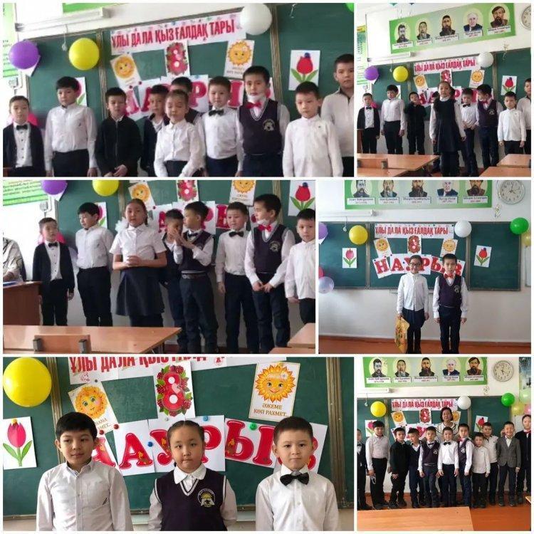 2 "Б" сыныбында өткен "Ұлы дала қызғалдақтары" атты тәрбие сағаты. Сынып жетекшісі: Нұрғабиева Г.Қ.