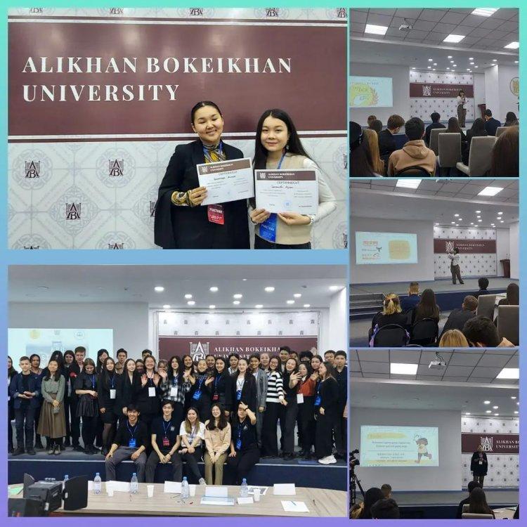 1-3 сәуір күндері Alikhan Bokeikhan University ұйымдастырған ABU Startup Weekend стартап-проект конкурсына 11 "А" сынып оқушылары Сұңғатқызы Аймара, Тұрсынова Айзере, Бекенова Ұлпан қатысып, сертификатпен марапатталды.