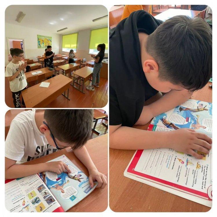07.06.22 күні жазғы мектеп жұмысы аясында 2 және 3 сыныптарда “Travel and Fun places” тақырыптарында сабақ өткізілді.