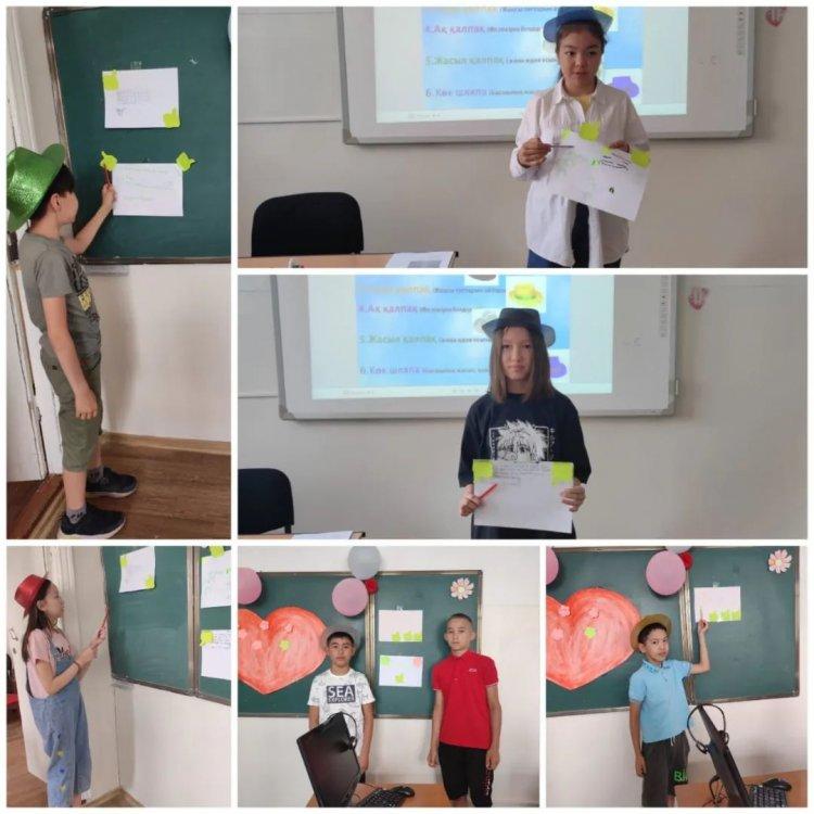 14.06.22 күні жазғы мектепте ағылшын тілінен 5-7 сыныптарда "Summer school closure" тақырыбында сабақ өтті.