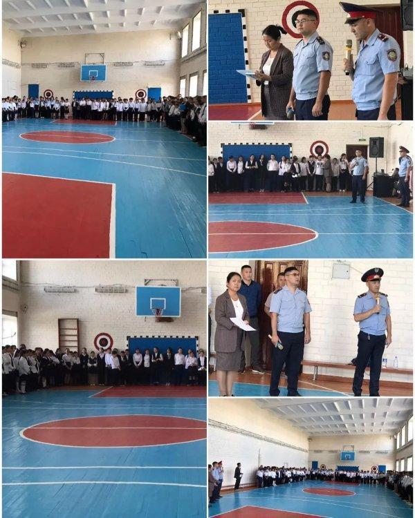«Жол жүру ережелері және Қоғамдық орындарда өзін-өзі ұстау туралы» тақырыбында дәріс өткізді.