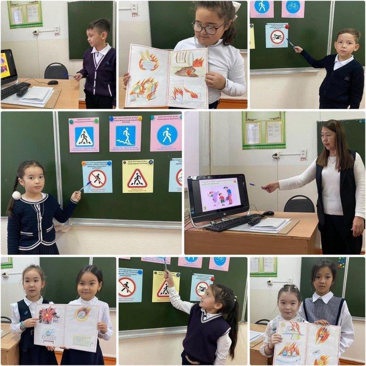 27 қазан күні 2 "В" сыныбында "Күзгі демалыс кезіндегі қауіпсіздік ережелерінің сақталуы" тақырыбында сынып сағаты өткізілді.