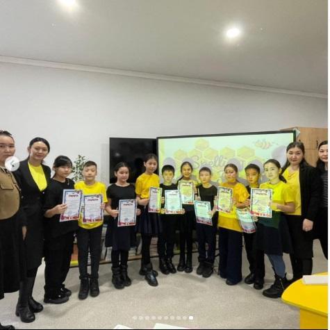 27.01.23ж. Ағылшын тілі пәні онкүндігі аясында “Spelling bee “🐝 атты зияткерлік сайыс өтті.