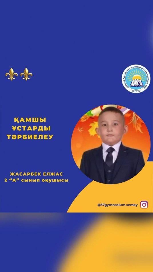«Ыбырай Алтынсарин атындағы №37 гимназиясы» КММ-нің 2 «А» сынып оқушысы Жасарбек Елжас Олжасұлы  «Әкелер мектебі» жобасы аясында «Қамшы ұстарды тәрбиелеу» тақырыбына дайындаған бейнеролигі. Сынып жетекшісі: Ынтыкбекова Тогжан Багдатовна