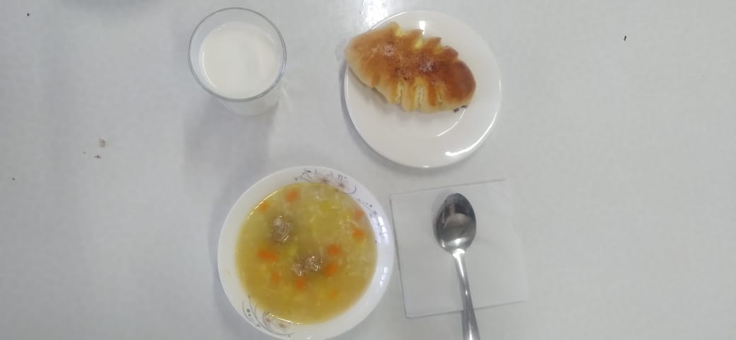 Әлеуметтік аз қамтылған отбысынан шыққан балалардың сәрсенбі күнгі мәзірі, 2 ауысым