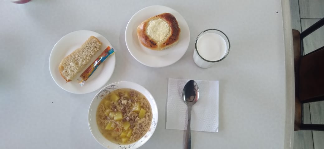 Әлеуметтік аз қамтылған отбысынан шыққан балалардың сәрсенбі күнгі мәзірі, 1 ауысым