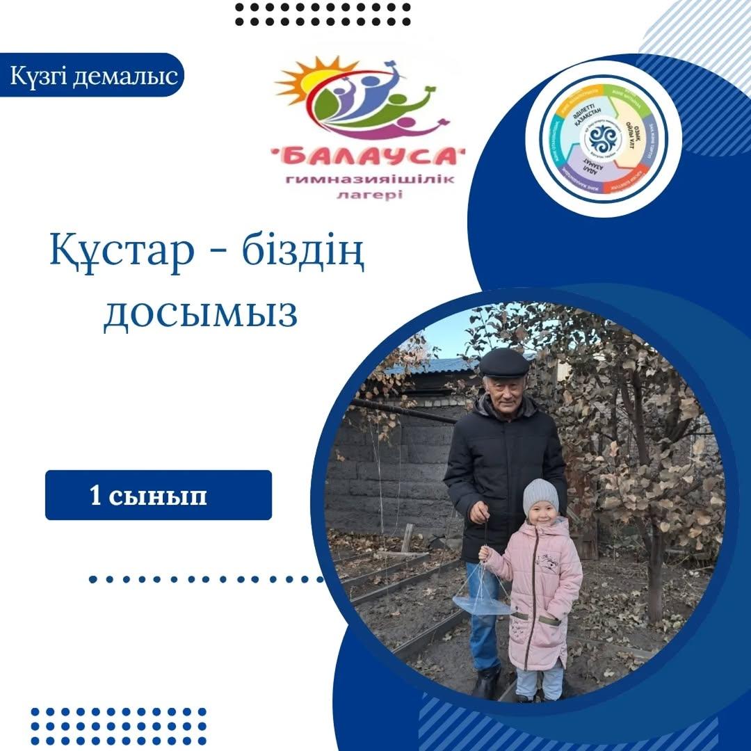 Гимназияішілік "Балауса" онлайн лагерінің жоспарына сәйкес "Адал азамат" біртұтас тәрбие бағдарламасының "Қамқор" жобасы