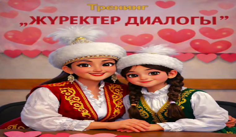 «Жүректер диалоги: Ана мен қыз арасындағы сеним көпірі» тренинги 6–7 сынып қыздары мен аналар қатысқан ерекше кездесу өтті.