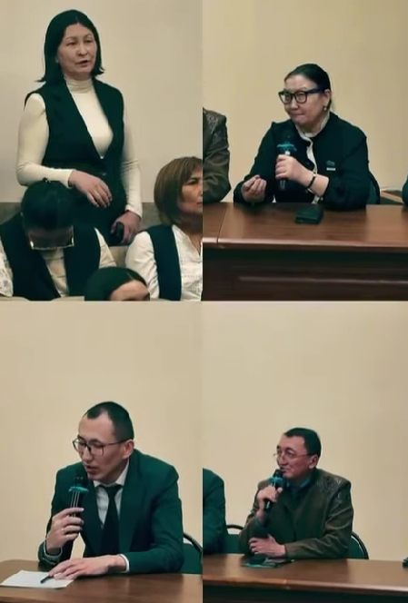 Бүгін гимназия ұжымымен «Әділетті және прогрессивті Қазақстанның Халықтық Конституции үшін!» тақырыбында кездесу өтти.